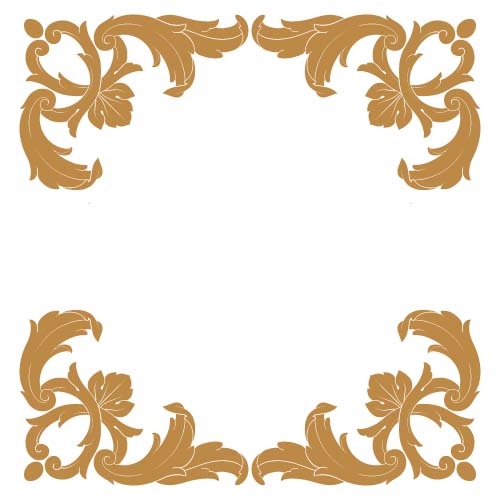 Style baroque classique Frame vector design 06 style design Classique cadre baroque   