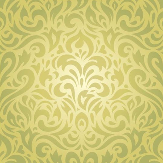Floral grüner Vintage-Retro-Tapete-Vektor Hintergrund Tapete papier Hintergrund floral   