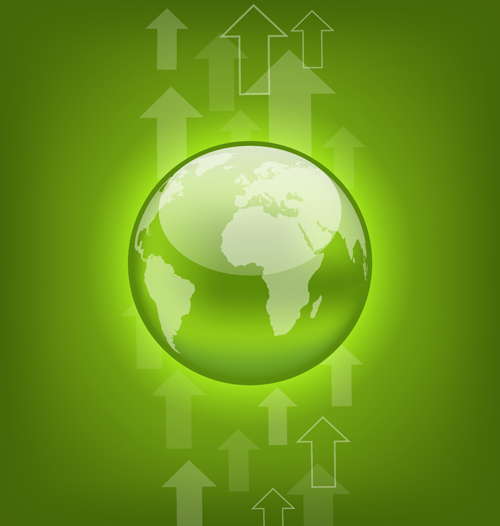 Grüne Erde mit Pfeilgrund-Vektor Pfeil Hintergrundvektor Hintergrund grüne Erde Erde   