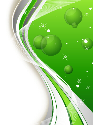 Grüne Kugel und abstrakt glänzender Hintergrundvektor sphere shiny Hintergrundvektor Hintergrund grün abstract   