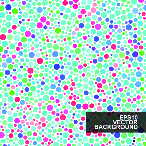 Mehrfarb-Punktmuster-Vektorhintergrund 04 Mustervektor Muster multicolor Hintergrund   