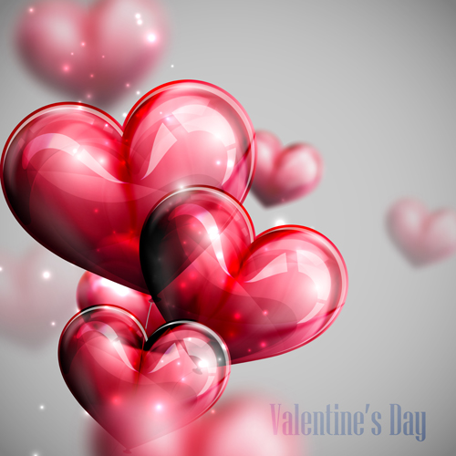 Rotes Herz formt Ballon Valentine Hintergrund 02 Valentine Hintergrund Herz Formen ballon   