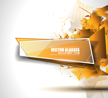 Vektorbrillen-Banner mit modernem Hintergrund 02 moderne Hintergrund Gläser banner   