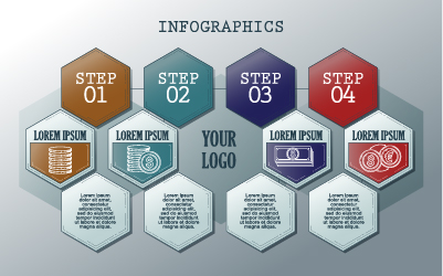 Bannières Vintage infographie template vecteurs ensemble 06 vintage infographie bannières   