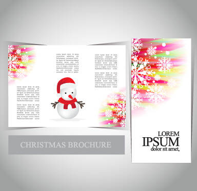 2015メリークリスマスのパンフレットカバーセットベクトル03 メリークリスマス パンフレット クリスマス 2015   