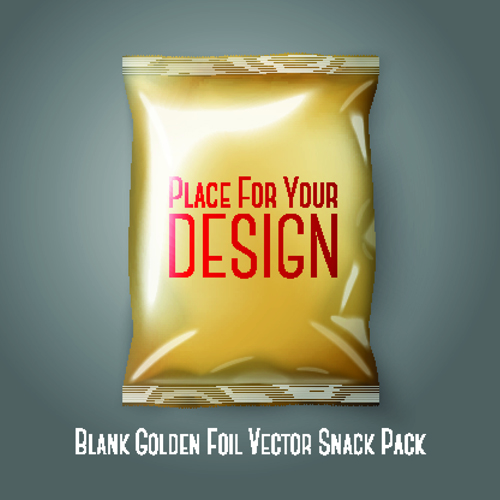 Éléments de collation vierges de paquet vecteur 01 snack paquet elements element blank   