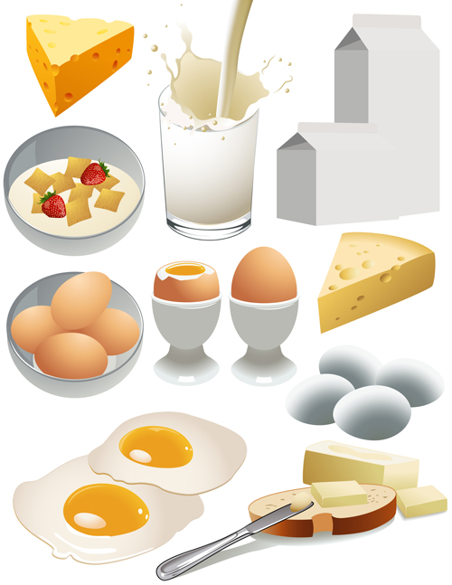 Matériel vectoriel pour fromages et produits laitiers 01 produits laitiers produits produit matière matériaux vectoriels fromages   