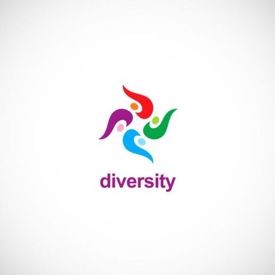 Vecteur de logo de diversité de personnes de cercle personnes logo diversité cercle   