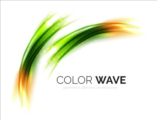 カラーライトウェーブエフェクトの背景ベクトル06 色の光 波 効果   