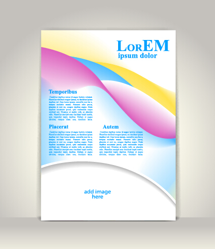 Dépliant créatif et brochure de couverture Design Vector 04 flyer Créatif couverture brochure   