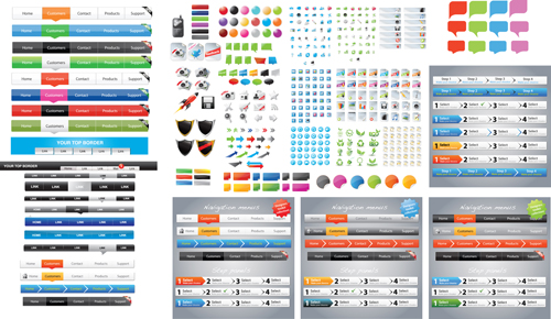 Designer Toolkit Web-Vektor-Set Werkzeugkasten Werkzeug web designer design   