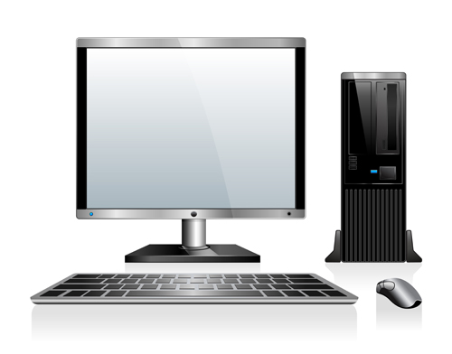 デスクトップ PC 設計ベクトル03 デスクトップ デザイン   