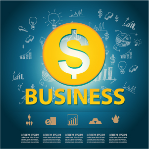 Vecteur de concept de modèle d’affaires de finances 02 finance concept business template business   
