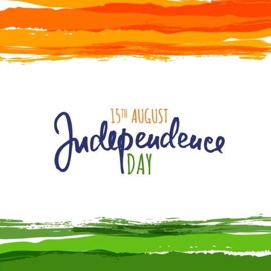 インド独立記念日水彩画背景ベクトル03 背景 独立 水彩 日 インド   