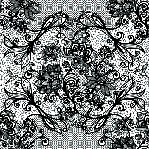 Vector dentelle noire Creative Background Graphics 03 fond créatif dentelle Créatif   