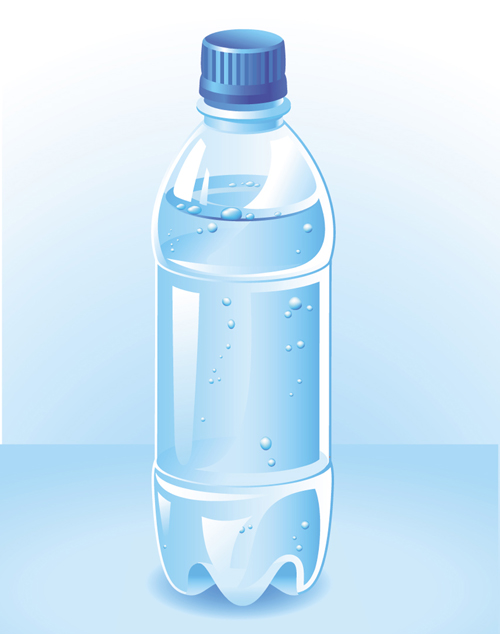 Vector Wasserflaschenschablonen Material 04 Wasser schablone Flasche   