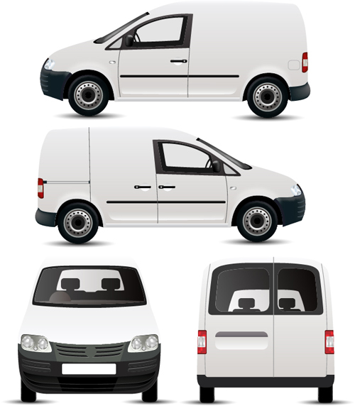Blanc minivan illustration vecteur 01 minivan blanc   