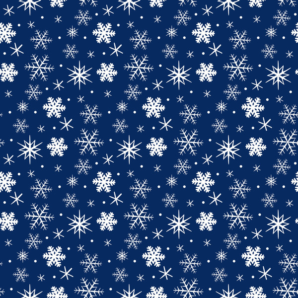 Flocon de neige d’hiver seamless pattern Vector 03 sans soudure modèle hiver flocon de neige   