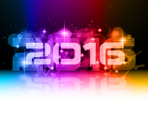 2016 Neujahr kreativ Hintergrund Design Vektor 27 Neues Kreativ Jahr Hintergrund design 2016   
