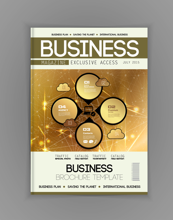 Geschäftsbroschüre Schablone Cover Design-Vektor 12 cover business Broschüre   