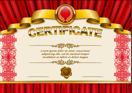 Vektorzertifikat-Schablone exquisit Vektor 01 Zertifikatsvorlage Zertifikat exquisite Diplom   