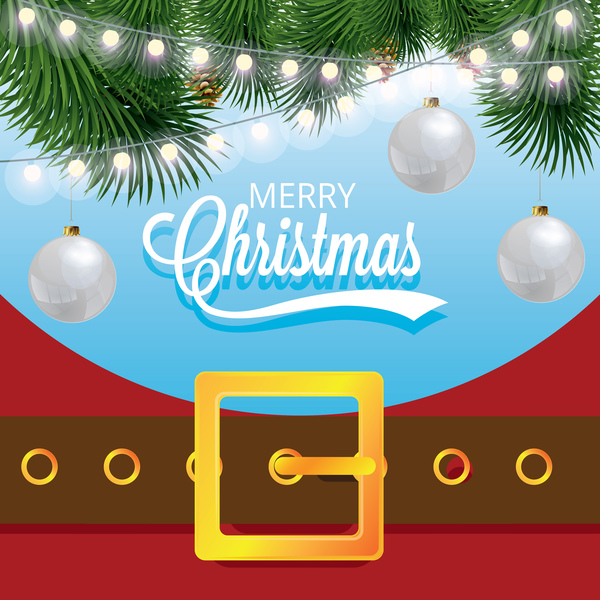 ベルトバックルベクトル08とクリスマスのグリーティングカード ベルト バックル クリスマス グリーティング カード   