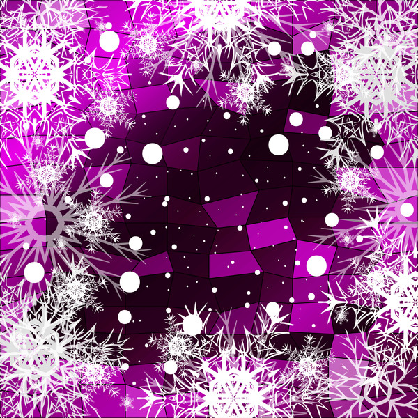 Flocon de neige de Noël avec le vecteur brillant de fond de polygone 02 polygone Noël flocon de neige brillant   