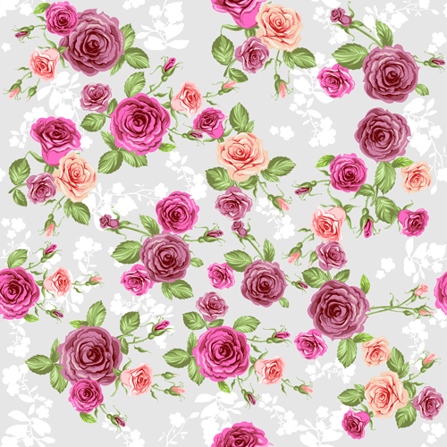 Creative rose motif design graphique vecteur 04 rose motif rose motif   