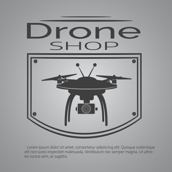 Vecteurs de conception d’affiche de drone 02 Drone affiche   