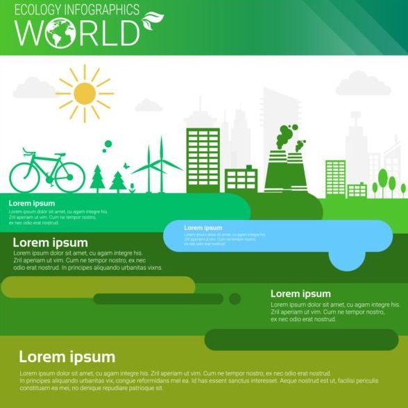 Ökologie Welt Infografik Design-Vektor 19 Welt Ökologie Infografik   