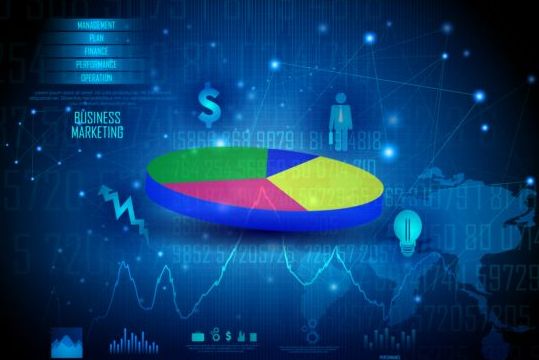 Finanzdiagramm mit Infografiektor 13 Infografik Grafik Finanzen Diagramm   