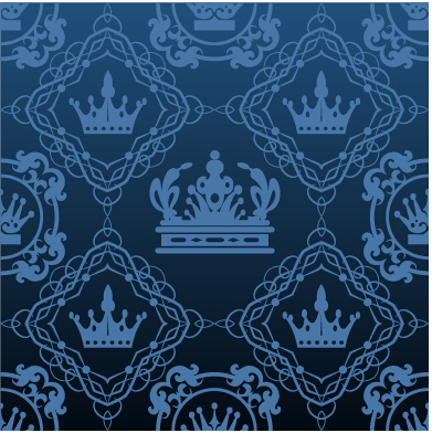 贅沢な王冠のベクトル継ぎ目が無いパターンベクトル04 パターンベクトル パターン シームレス   