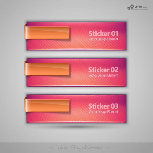 Rosa Glas-Textur Banner Vektor Textur pink Glas banner   