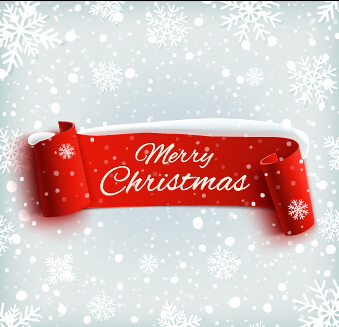 Bannière de Noël rouge avec des graphiques vectoriels motif flocon de neige Noël motif flocon de neige Bannière   