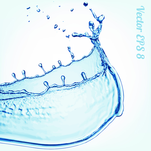 Fond de vecteur d’eau bleu d’éclaboussure 06 splash l’eau fond Bleu   