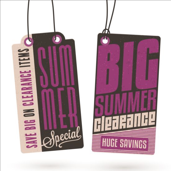 Sommer-Verkaufsetikett setzt Vektoren 12 summer sale label   