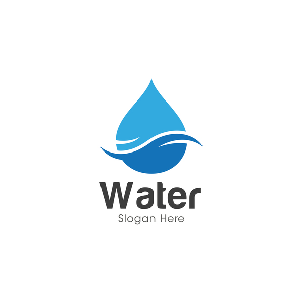 Conception de logo d’eau de vecteur 01 logo l’eau   
