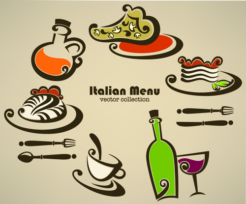 抽象的な食品のロゴクリエイティブデザインベクター03 食品 抽象的 創造的 ロゴ   