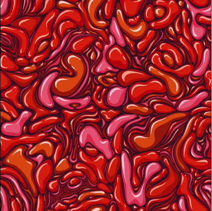 Abstrait formes peinture à l’huile sans soudure motif vecteur 02 sans soudure modèle formes   