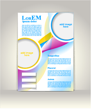 Dépliant créatif et brochure de couverture Design Vector 03 flyer Créatif couverture brochure   