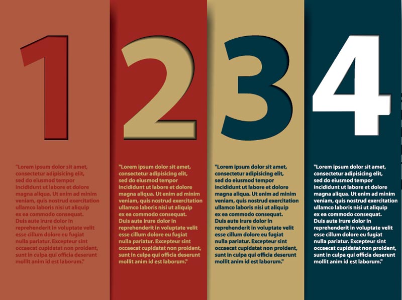 Creative numérotée bannières infographies vecteur 05 numéroté infographique Créatif bannières   