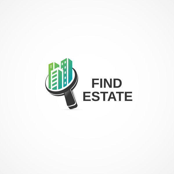 Trouver le vecteur de conception de logo de succession trouver logo Immobilier   