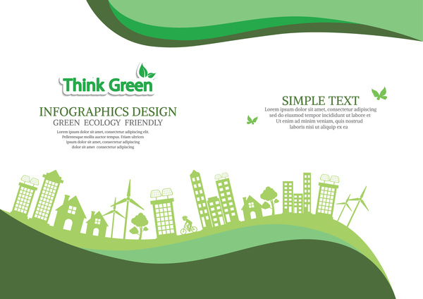Vecteur de design infographique convivial écologique écologique 12 vert infographie Écologie amical   