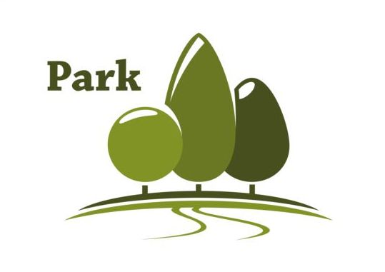 Les vecteurs de logo de parc vert ensemble 13 vert parc logo   