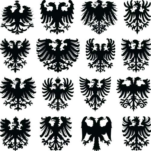 Heraldische Retro-Ornamente Vektor Ornamente heraldisch   