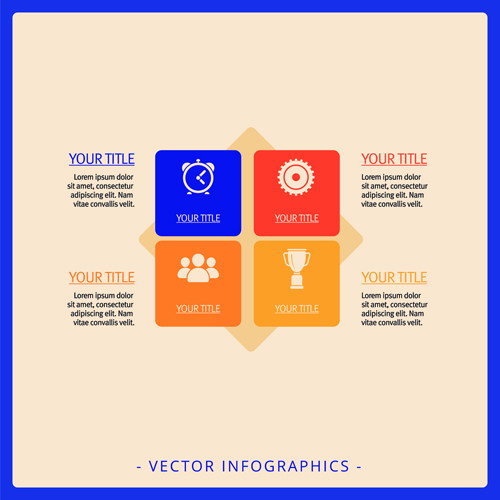 Vecteurs de matrice infographics 01 modèle matrice infographies   