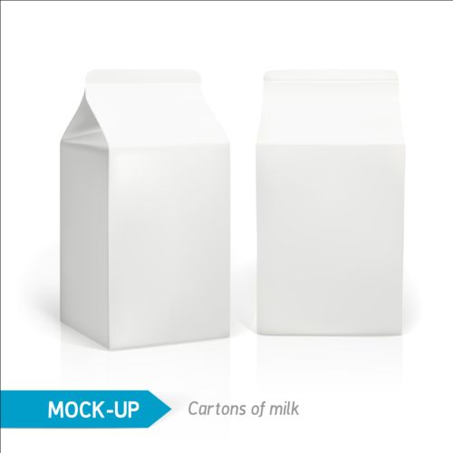 Milchkarton-Paketwerker 02 Paket Milch Karton   