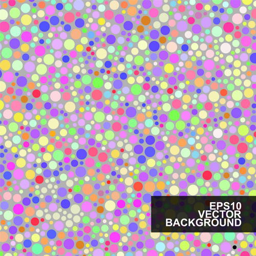 Mehrfarb-Punktmuster-Vektorhintergrund 02 Vector-Hintergrund Mustervektor Muster multicolor   
