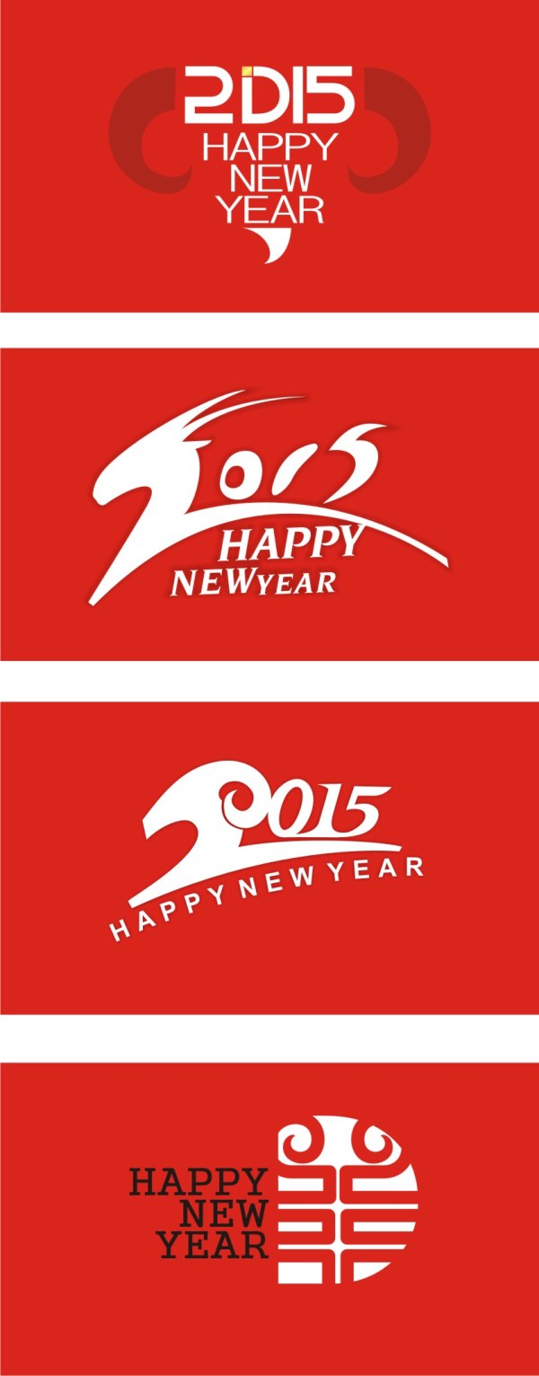 Style rouge 2015 nouvel an fonds d’art design style rouge nouvel an arrière-plans 2015   