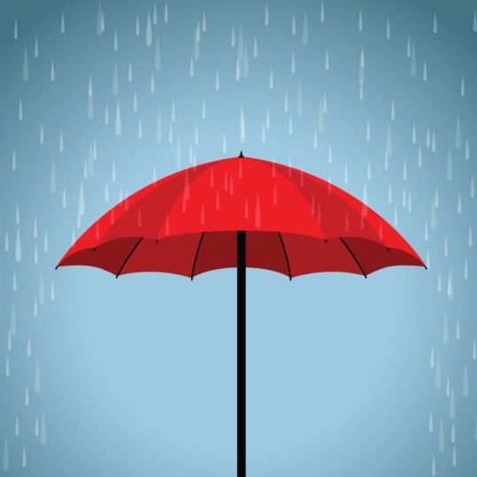 Parapluie rouge vecteur illustration 02 rouge parapluie illustration   
